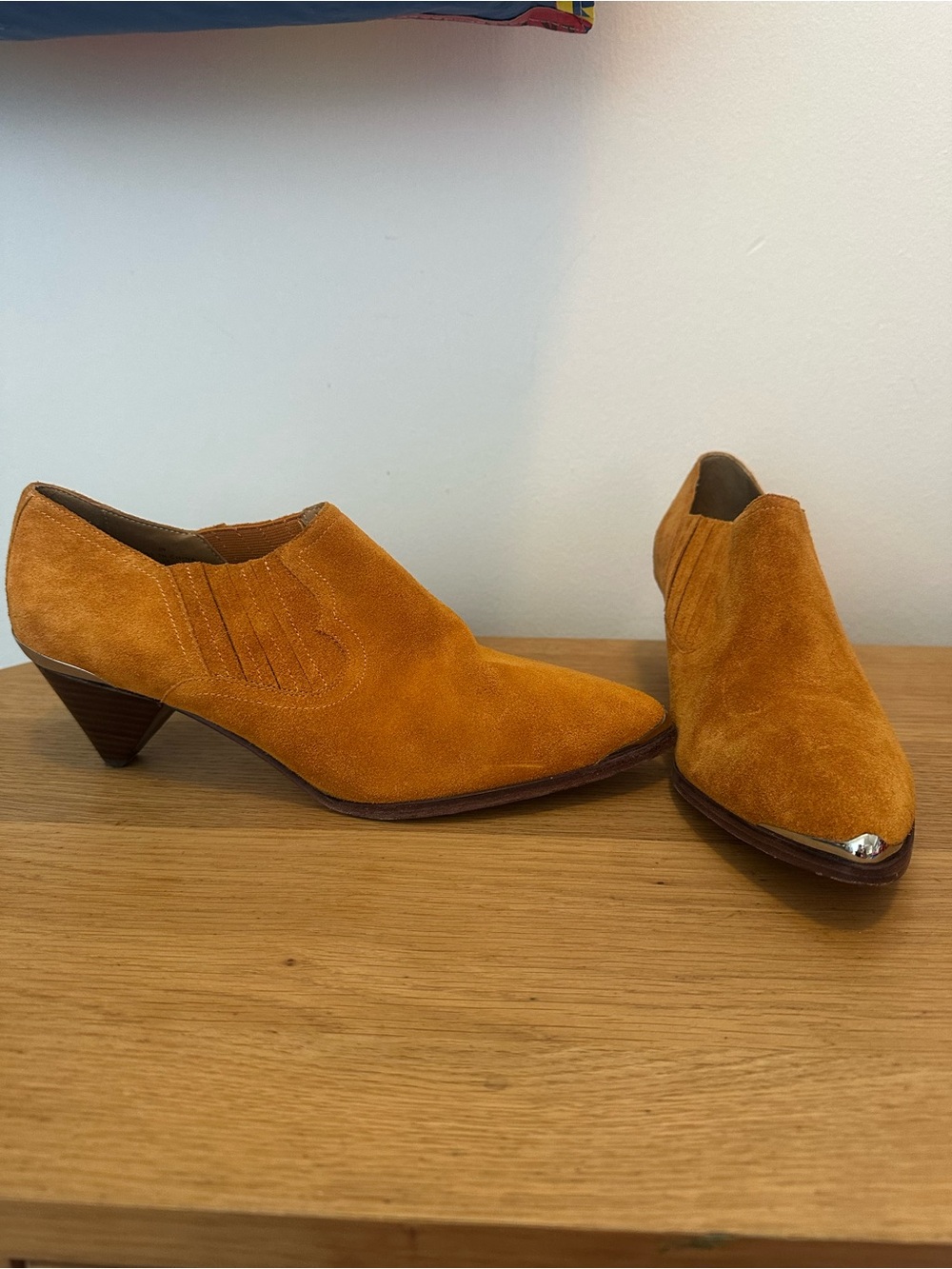 Joie cowboy booties with heels